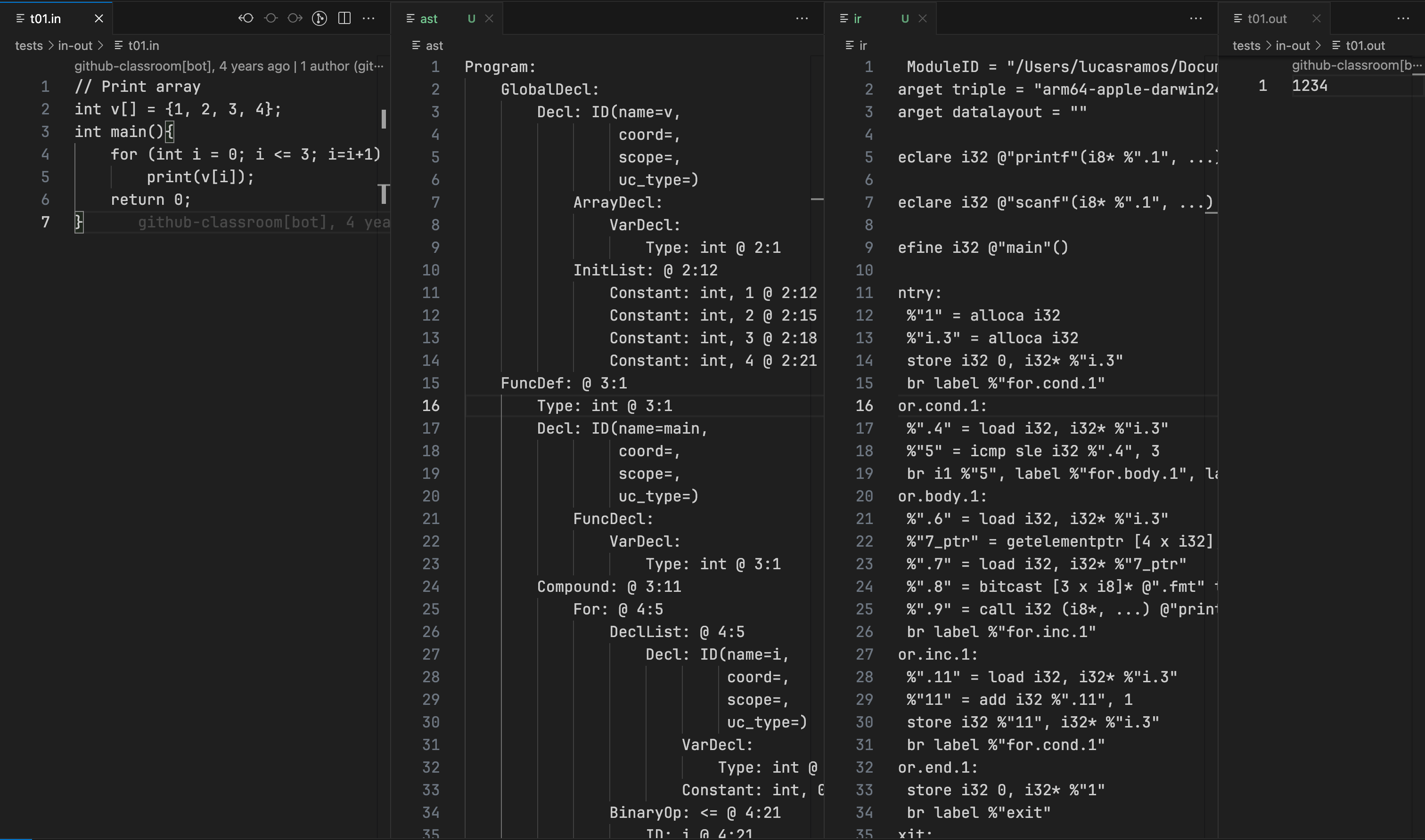 uC compiler